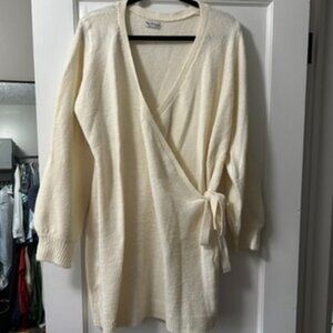 Miss Selfridge mini sweater wrap dress